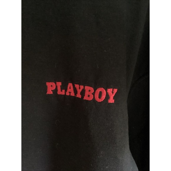 Playboy Misguided 2013 Black Hoodie Sweatshirt Preowned - Picture 2 of 11